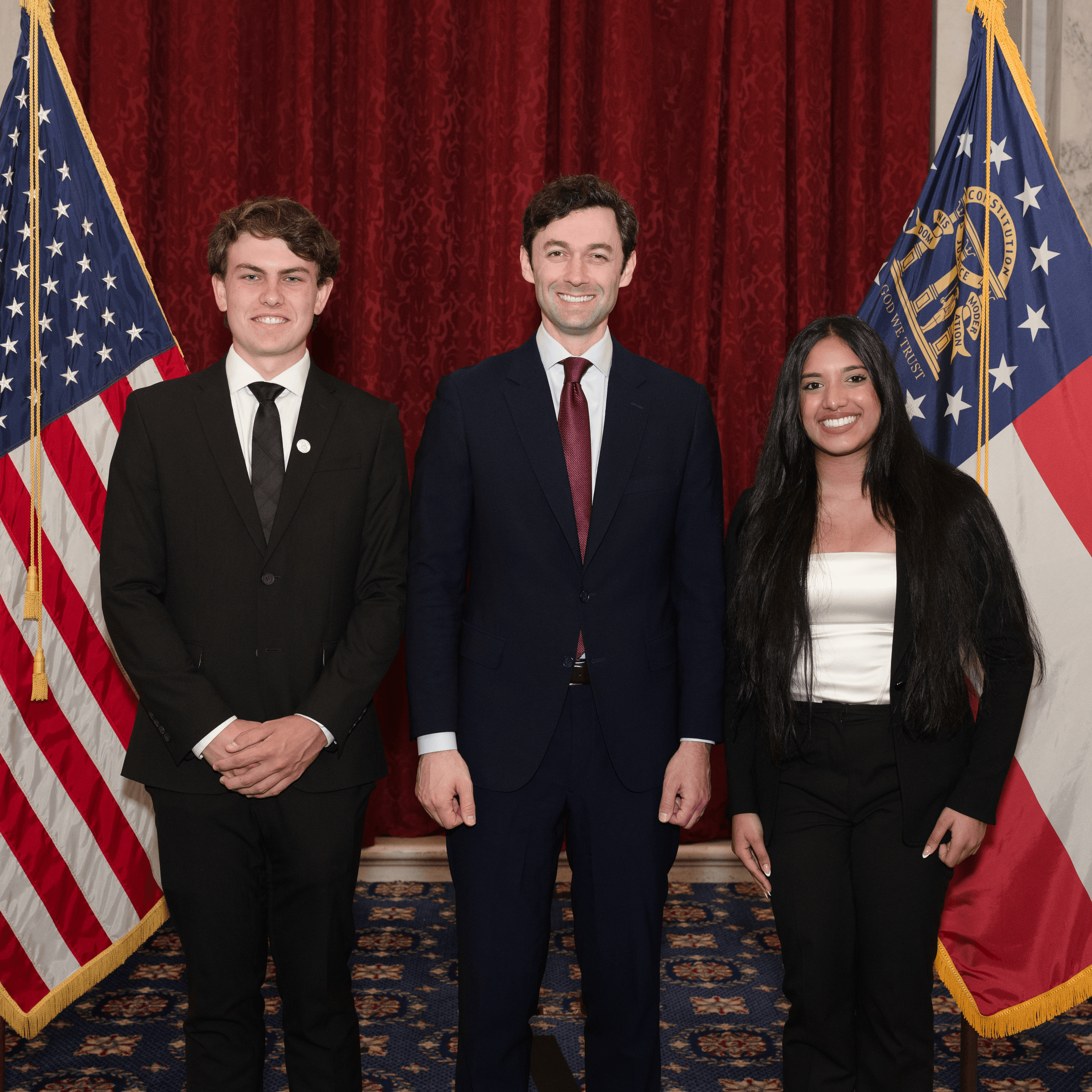 USHSVP representatives with Senator Ossoff’s Welcome to Washington event at the Russell US Senate Building.