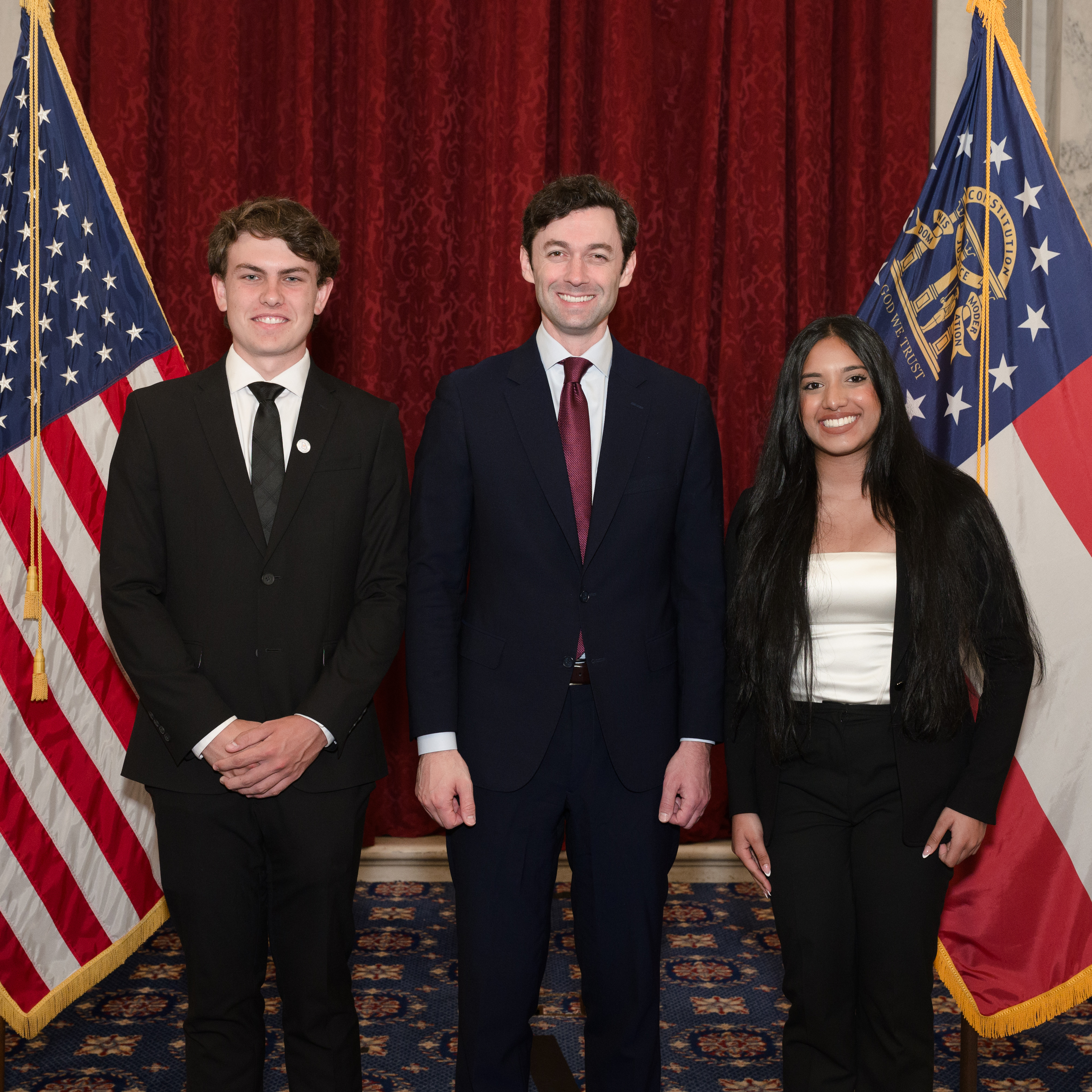 GHSVP representatives with Senator Ossoff’s Welcome to Washington event at the Russell US Senate Building.